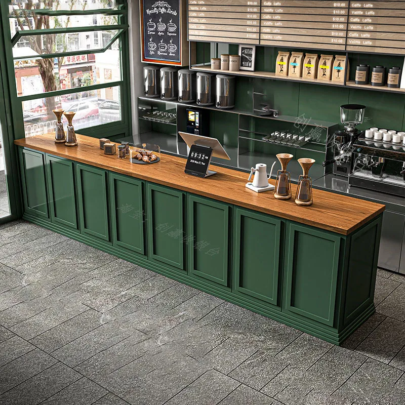 #Coffee Welcome Reception Desks Sales Checkout Design Commericial Reception Desks Service Light Luxury Bureau Office Furniture