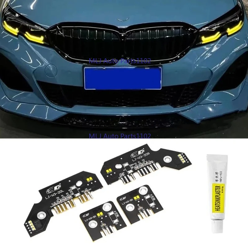 

CSL Yellow DRL LED Modules Board Set Fit For BMW 3 Series G20 2019 2020 2021 2022 Pre‑LCI Adaptive LED Headlight