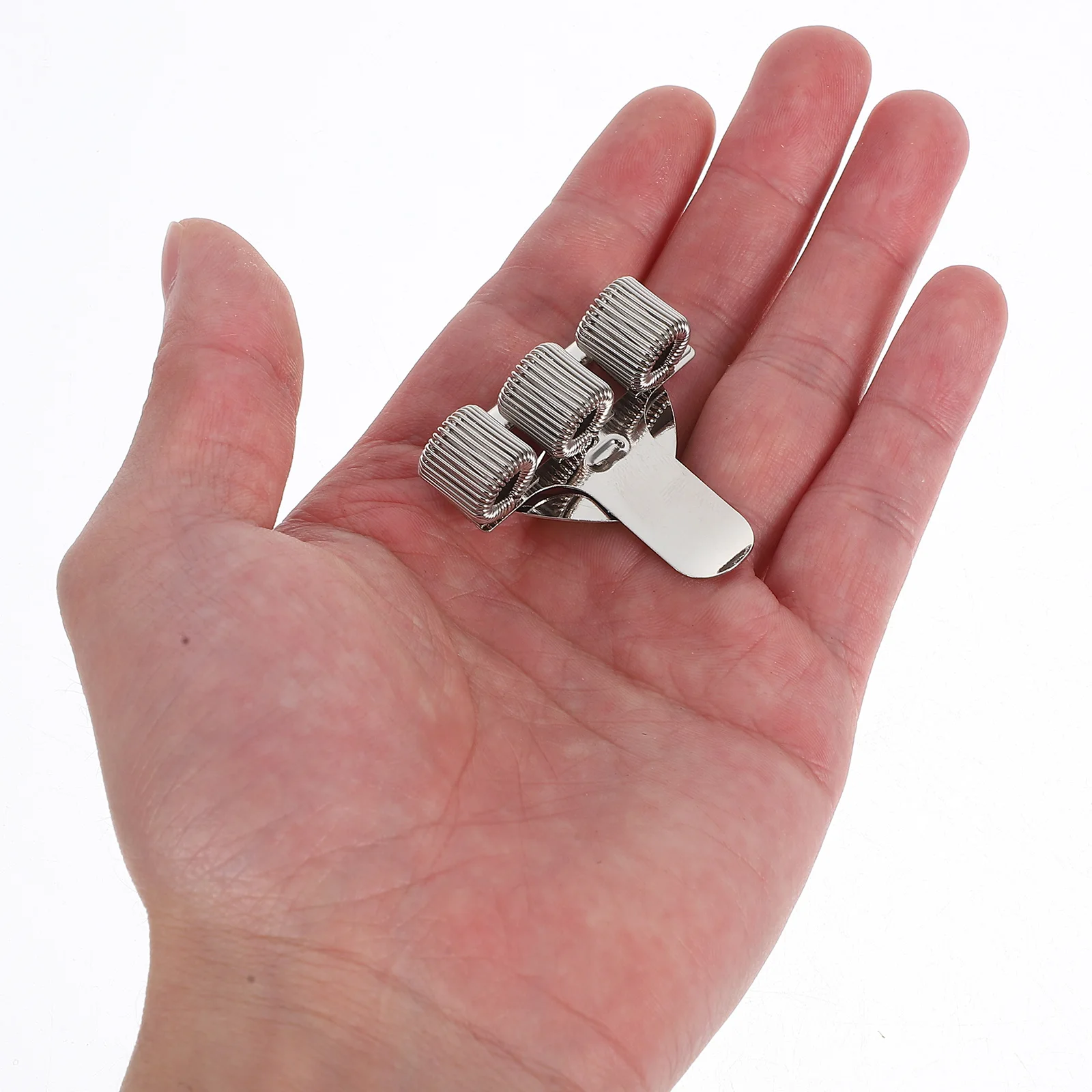 

3pcs Folder Insert Metal Paper Clip Clasp Iron Book Pencil Chain Spring Fixed Design Healthcare Nurses Use Versatile
