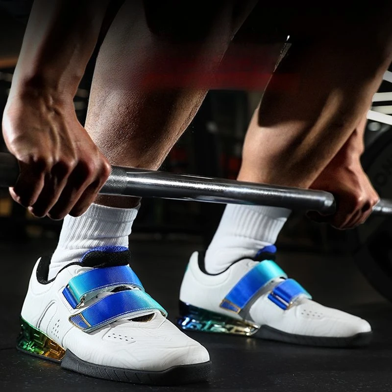 New Luxury Weight Lifting Sneakers Men Anti-Slip Gym Training Shoe Unisex Men Squat Hard Pull Shoe Top Quality Sports Shoes Man