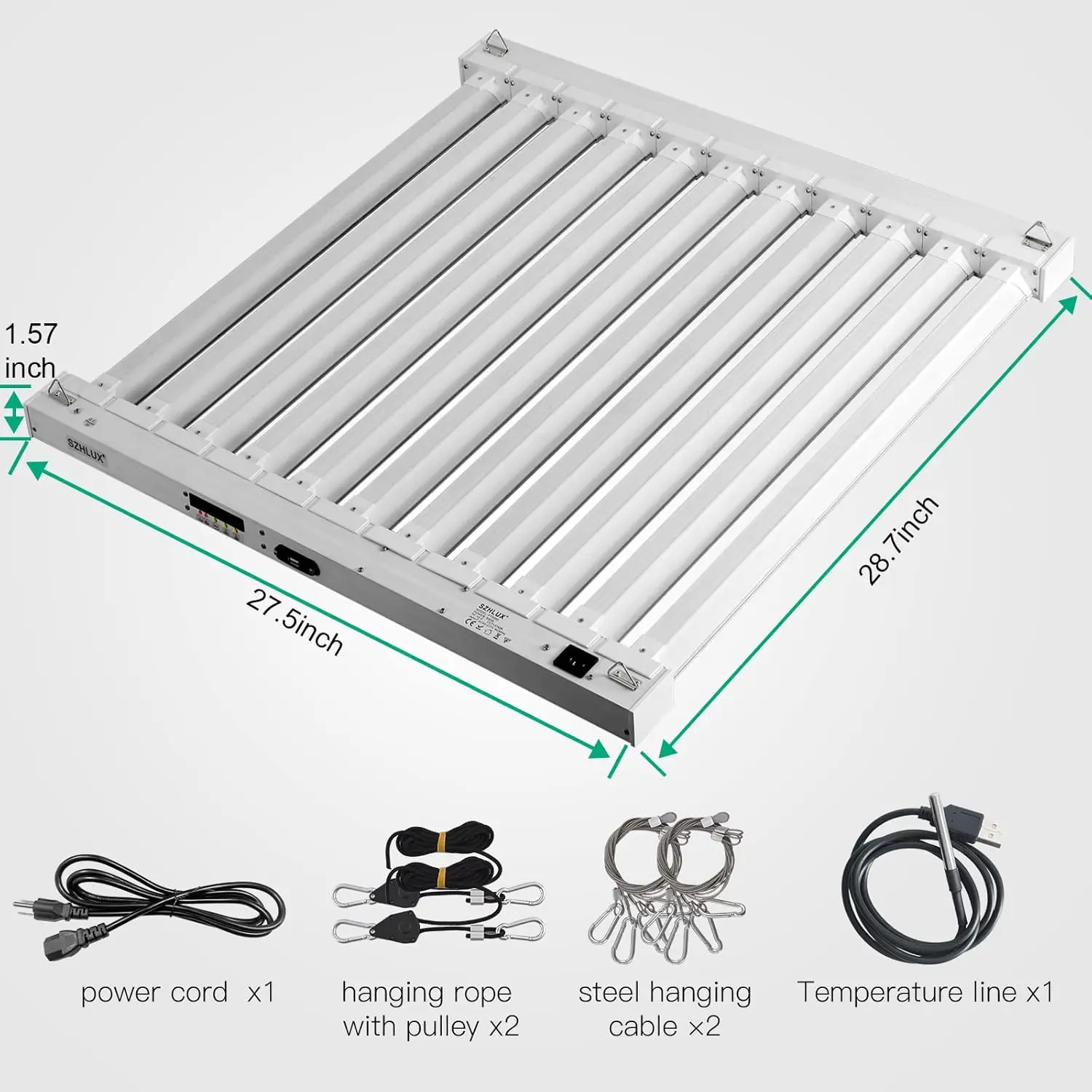 Imagem -06 - Szhlux-full Spectrum Grow Light com Temporizador e Controle Temp Grow Lamp com 1056 Diodos 4x4 5x5ft 500w