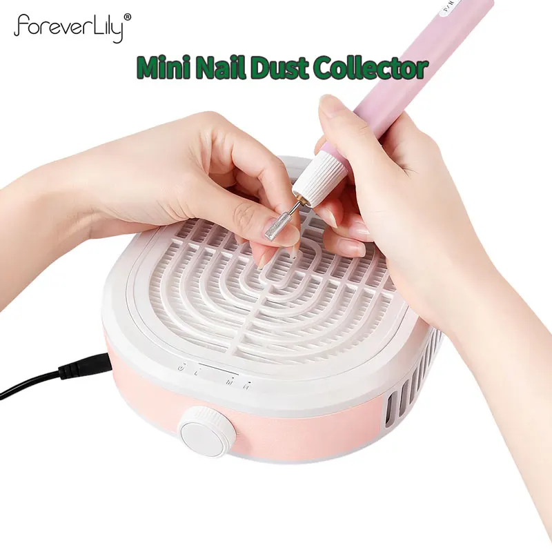 Mini Nail Vacuum Cleaner Brushless Turbo Nail Dust Collector Portable Dust Extractor  Art Manicure Salon Machine