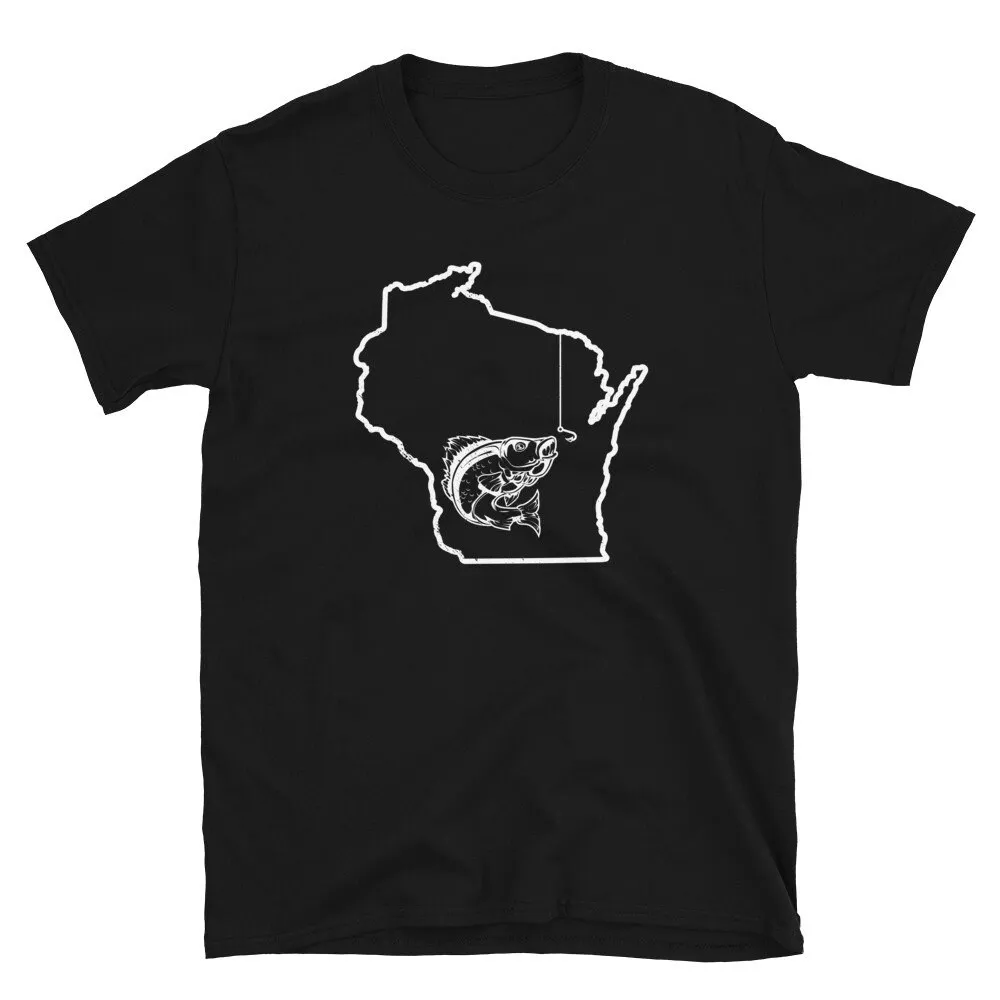 Unique Wisconsin Fishing T Shirt Walleye Fish Fisherman Fishermen s