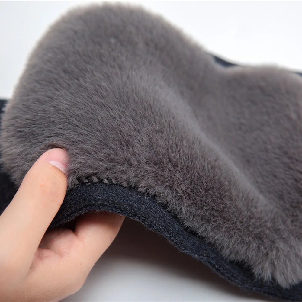 1 Pairs Winter Knee Protection Warm Breathable Thicken Fleece Prevent Arthritis Anti Cold Protector Cushion Gift