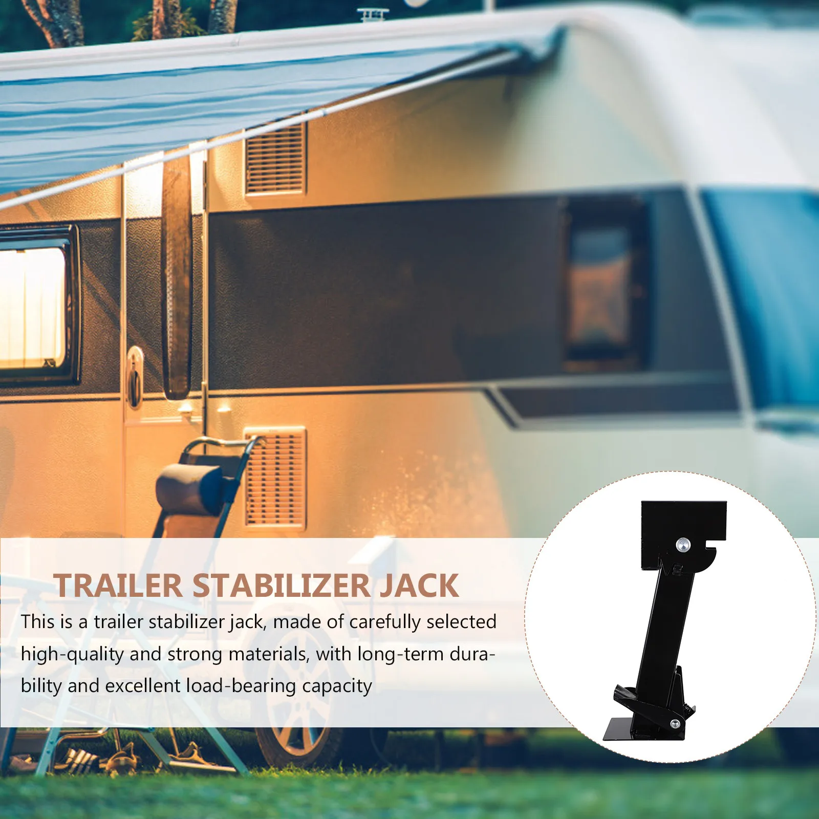 

1 шт. Усиленный стальной стабилизирующий упор для прицепов и автодомов, аксессуар для ремонта и обслуживания на открытом воздухе