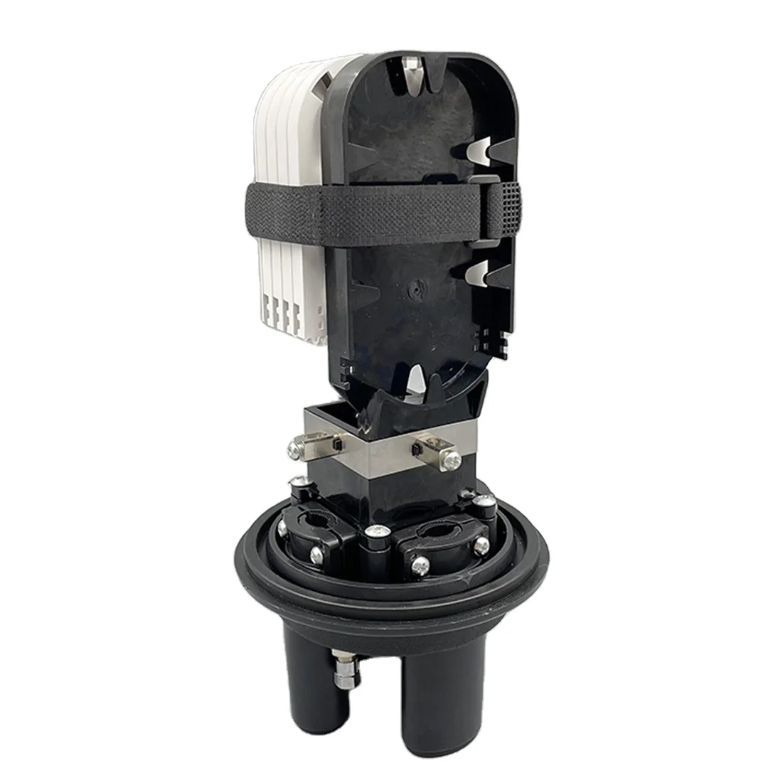 HSGQ Ip65 Mini Fiber Optic Splitter Closure 12/48 Cores Dome Vertical Heat Shrink Seal 1 Inlet 3 Outlet Fiber Optic Joint WiFi