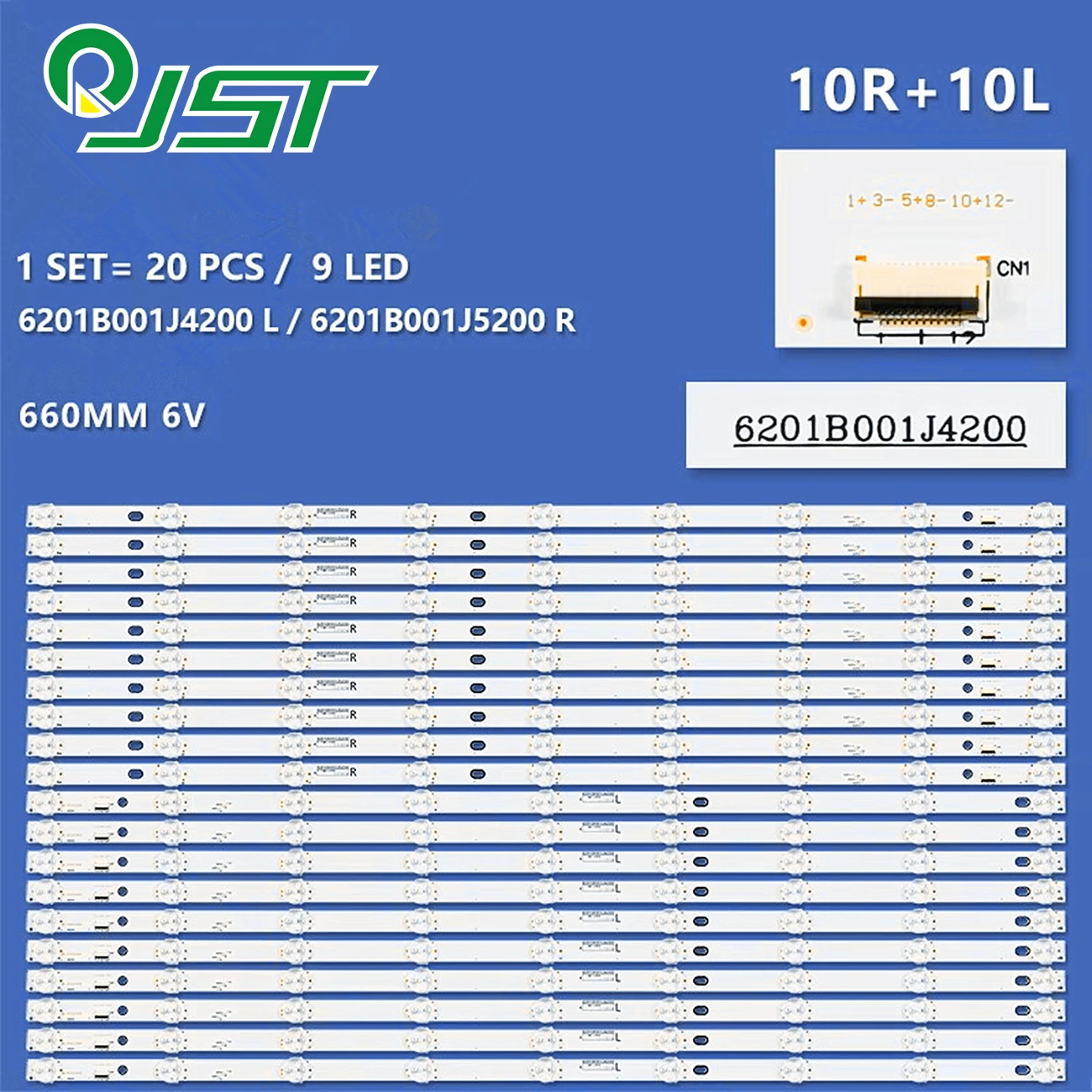 20pcs 6201B001J4200 L 6201B001J5200 R TX TC-65DX700C TC TX-65CX850U TX-65DX700 TX-65CXW804 TX-65CXW704 TX-65DX750B V650HP1-LD1