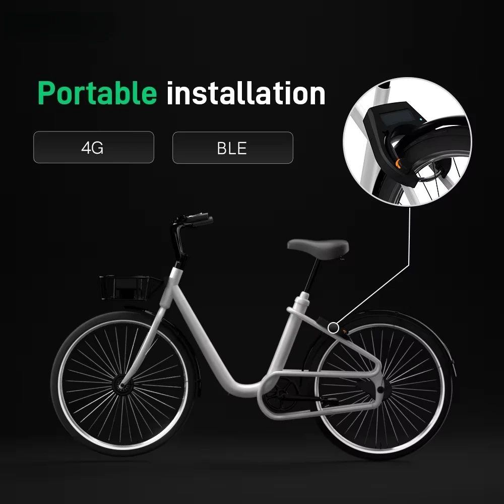 Scan QR Code APP to Automatically Unlock Waterproof IP66  Bluetooths Anti Theft Smart Sharing Bicycle Lock