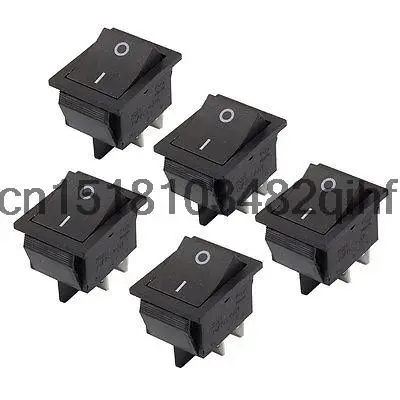 

AC 250V 15A 4P 4 Pin ON/OFF 2 Position DPST Snap In Boat Rocker Switch x 5pcs