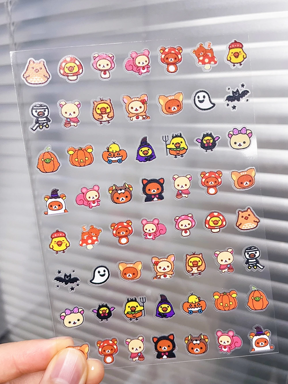 2026 Sommer Neu Rilakkuma Süße Nagelkunst-Aufkleber Japanische Cartoons Kleiner Bär DIY PVC Wasserdichter Selbstklebender Schiebeaufkleber – Detail 10