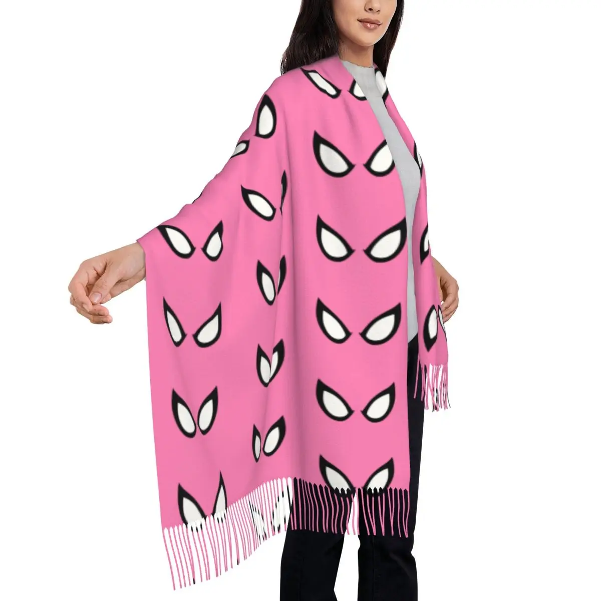 

Spider-Man Eyes Scarf for Women Fall Winter Cashmere Shawl Wrap Long Shawl Scarf for Daily Wear