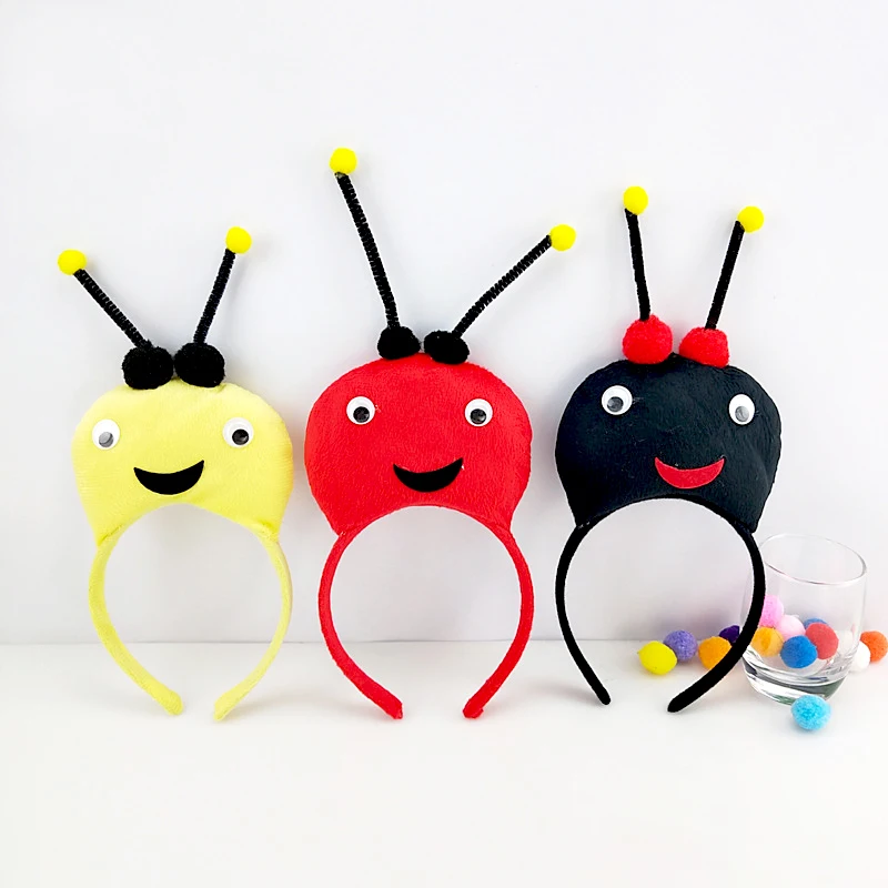 

Cute Cartoon Bee Ant Ladybug Headband Carnival Party Cosplay Funny Animal Headband Decoration Performance Party Props