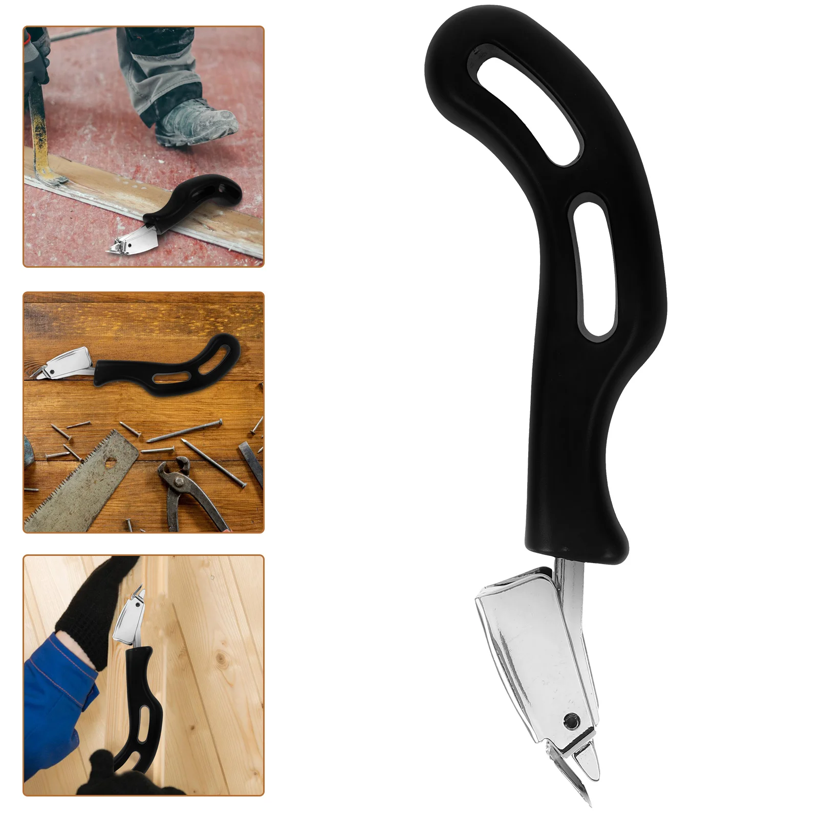 

Oil Painting Frame Handheld Staple Remover Office Tool Tack Puller for Carpet Rubber Stainless Steel