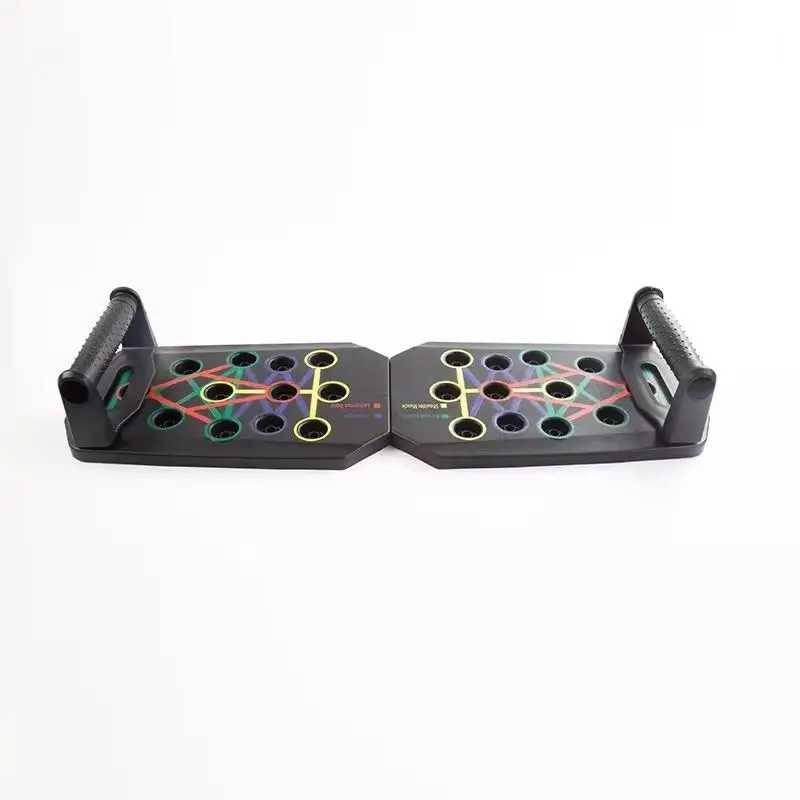 Tabla de Flexiones Plegable con Asas, Equipo de Fitness Multifuncional Portátil para Entrenamiento de Pecho, Abdomen, Brazos y Espalda