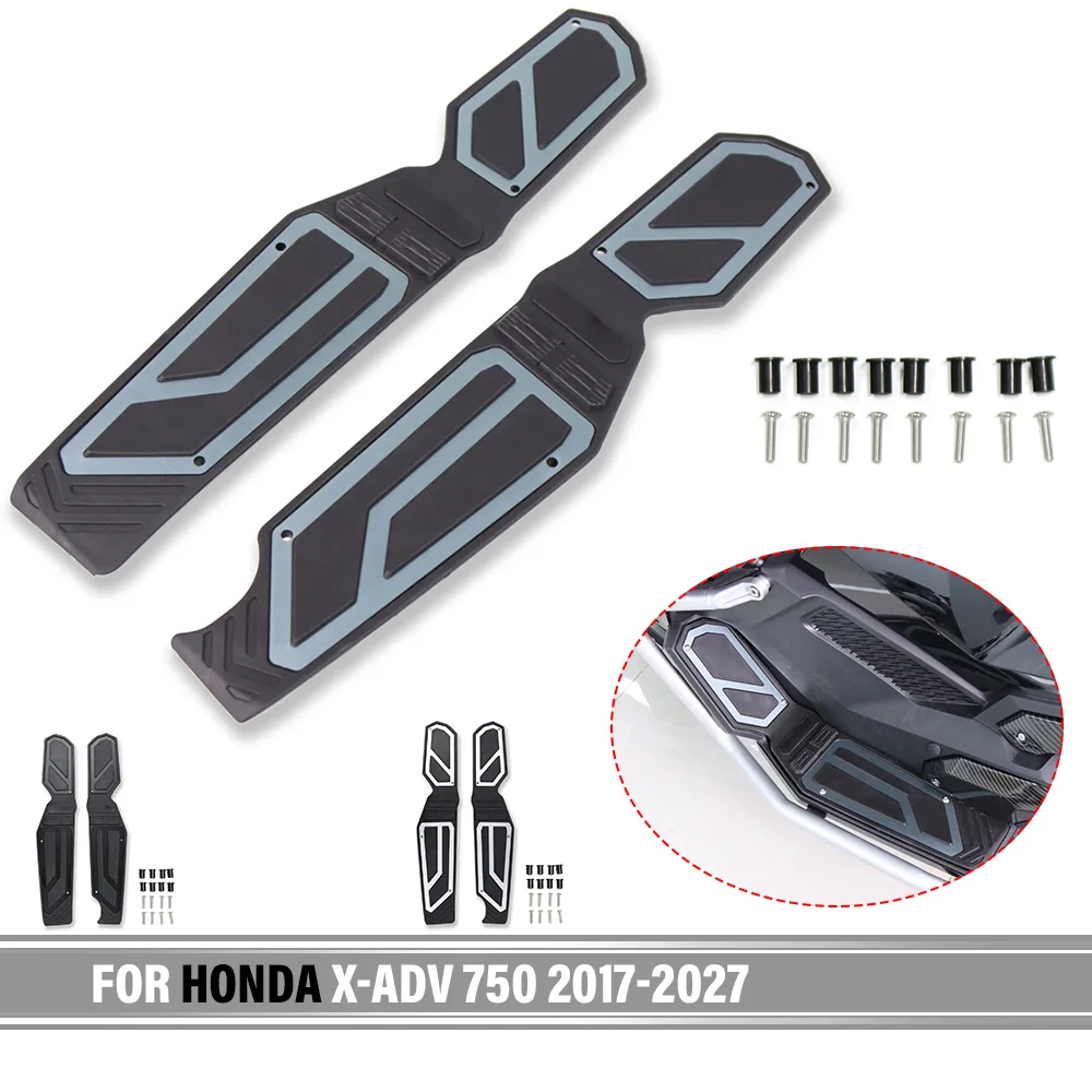 For HONDA X-ADV 750 2017-2027 2026 2025 Accessories FootBoard Motorcycle Parts Footrest Foot Rest Pads Pedal Plate Board Pedals