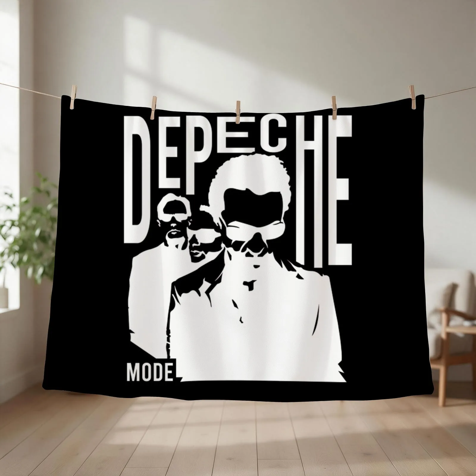 depeche synthpop mode Throw Blanket couch cozy soft plush fuzzy picnic outdoor blanket