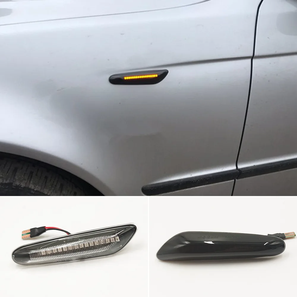 

For BMW E90 E92 E93 E60 E87 E83 X3 E46 E84 X1 turn signal fender light side light water flow