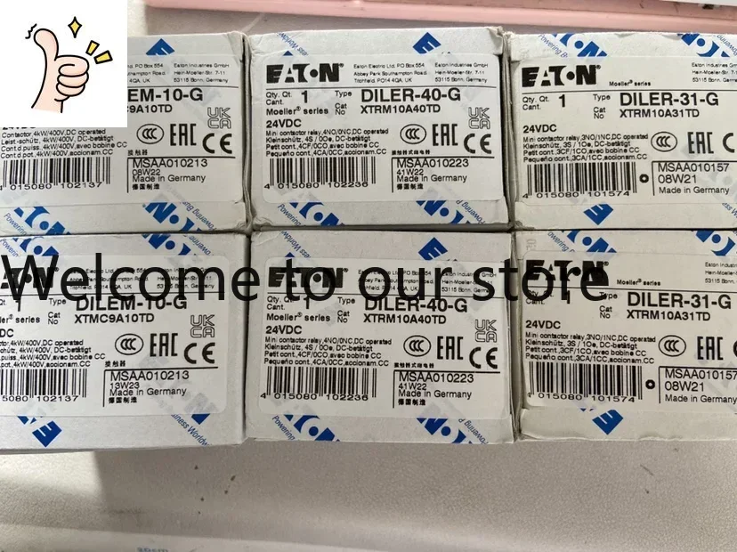 

Новый оригинальный импортный контактор постоянного тока Eaton Admiralty & Muller DILER-31-G 24VDV, модель 2025.5, реальные фото, в наличии