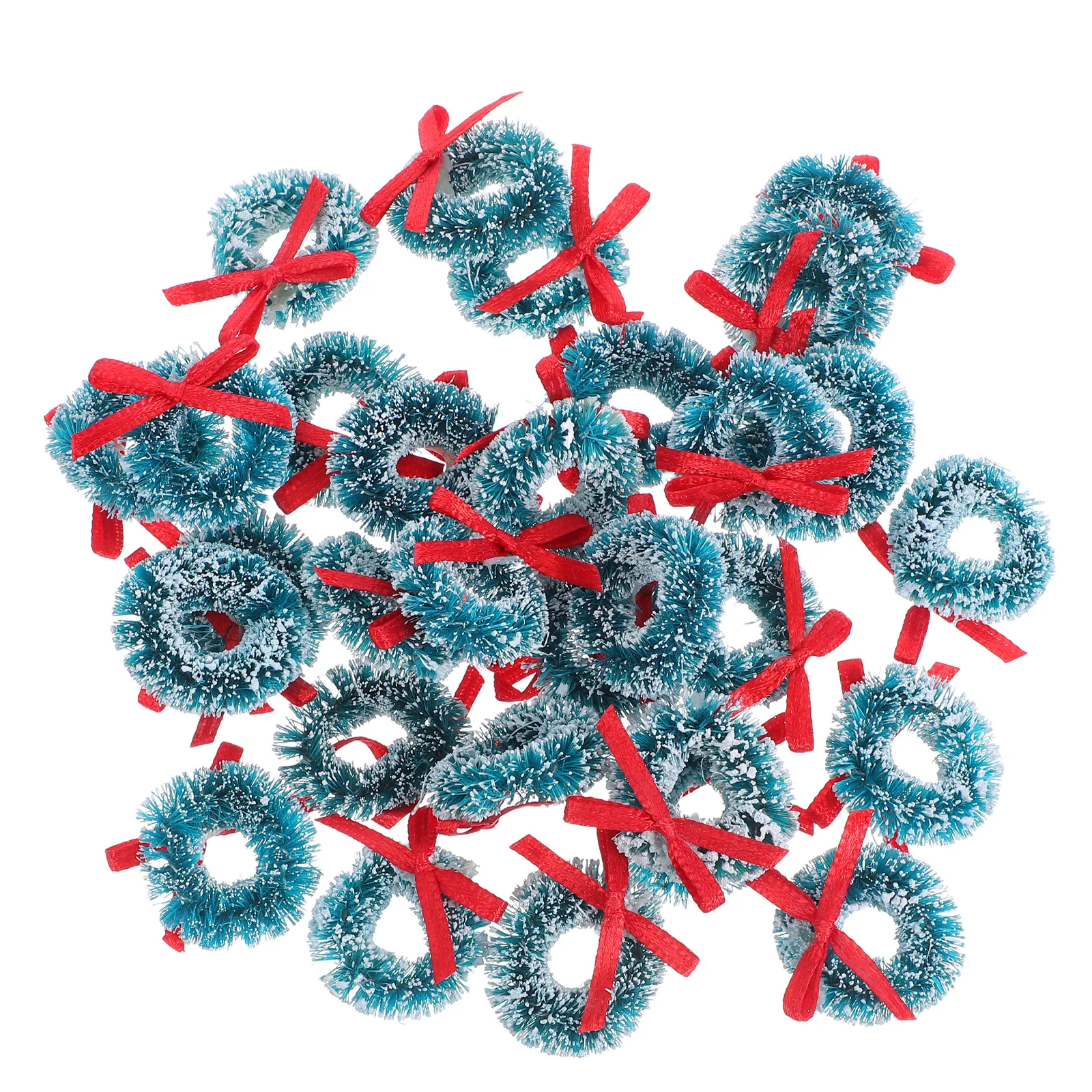 

30pcs Mini Christmas Garland 3Cm Small Artificial Bowknot Berry Decor For Door Frame Table Mantel Fireplace Xmas Party Holiday