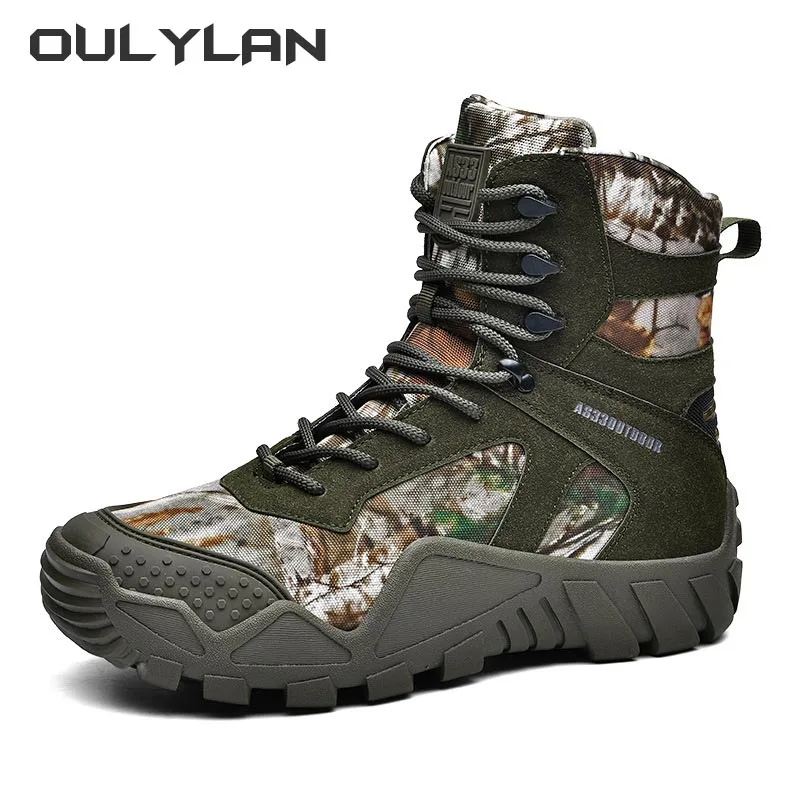 

Military Tactical Boots Outdoor Wilderness Training Battlefield Boots New High Top Shoes Waterproof Rescue Workwear Desert Boots