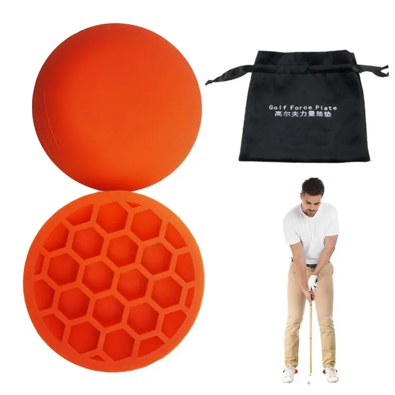 Rubber Golf Force Plate Step Pad Golf Swing Training Center GravityPedals Golf Swing Assisted Balance Aids For Golf Practice