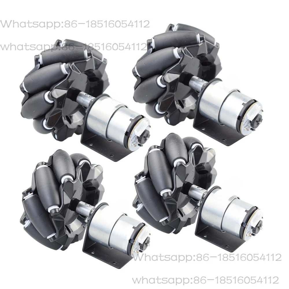 20KG Payload Mecanum Wheel Robot Car Chassis Kit with DC 12V Encoder Motor for Arduino ROS STM32Pi DIY