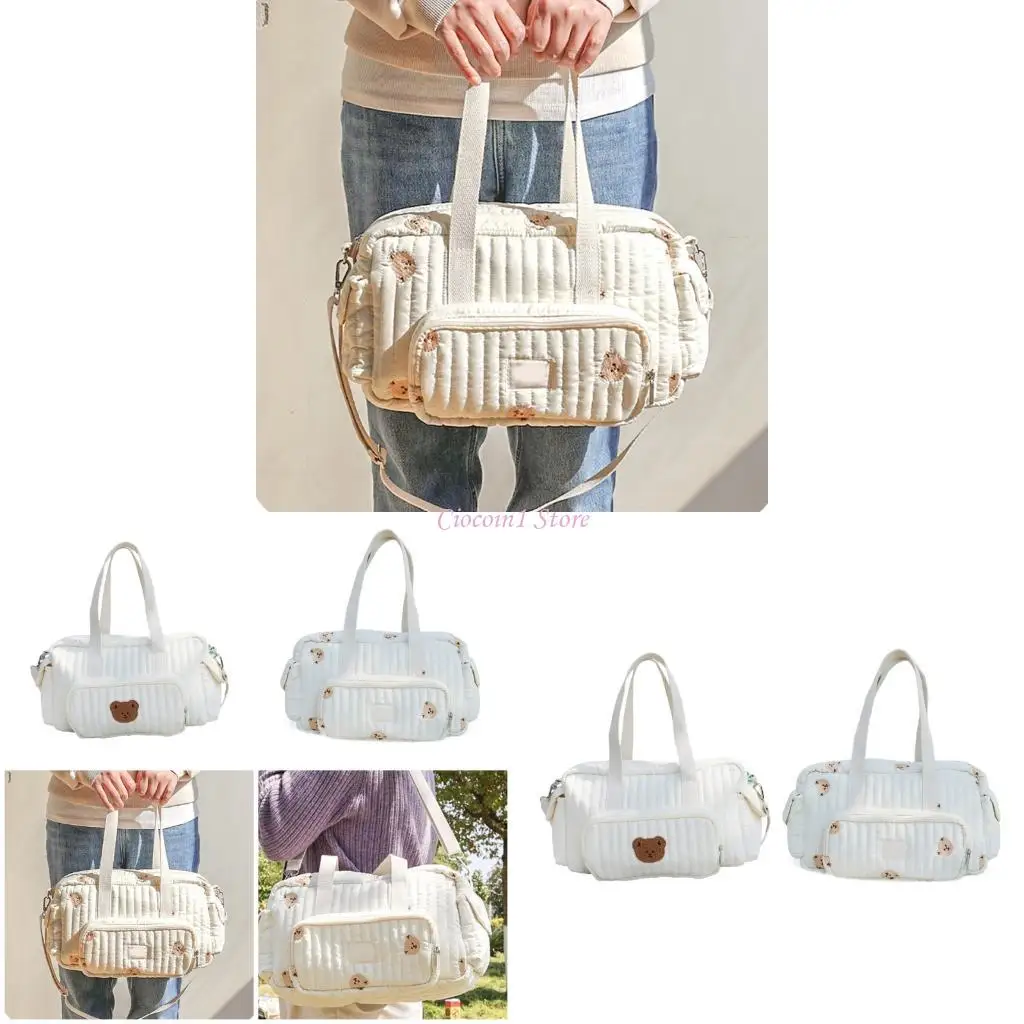 

Y1UB Fashionable Baby Diaper Storage Bag With Shoulder Strap, Large Capacity Organiser Case For Travel & Outdoor