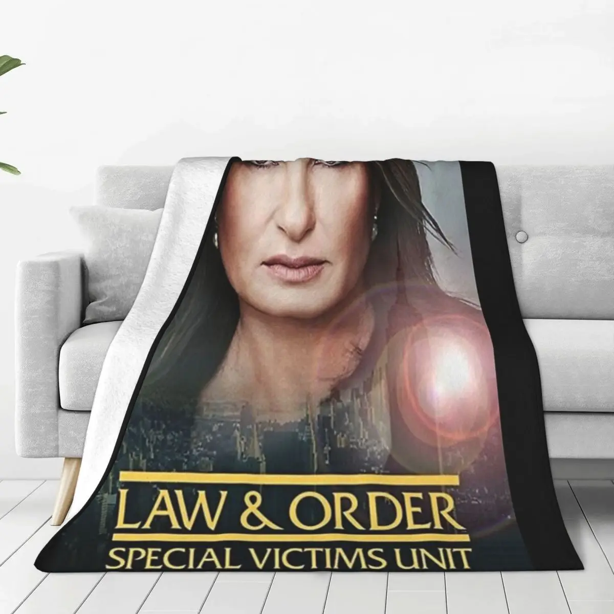 Law & Order SVU Blanket Sofa Bedroom Bed Home Office Nap Blanket Car Travel Picnic Blankets Gift