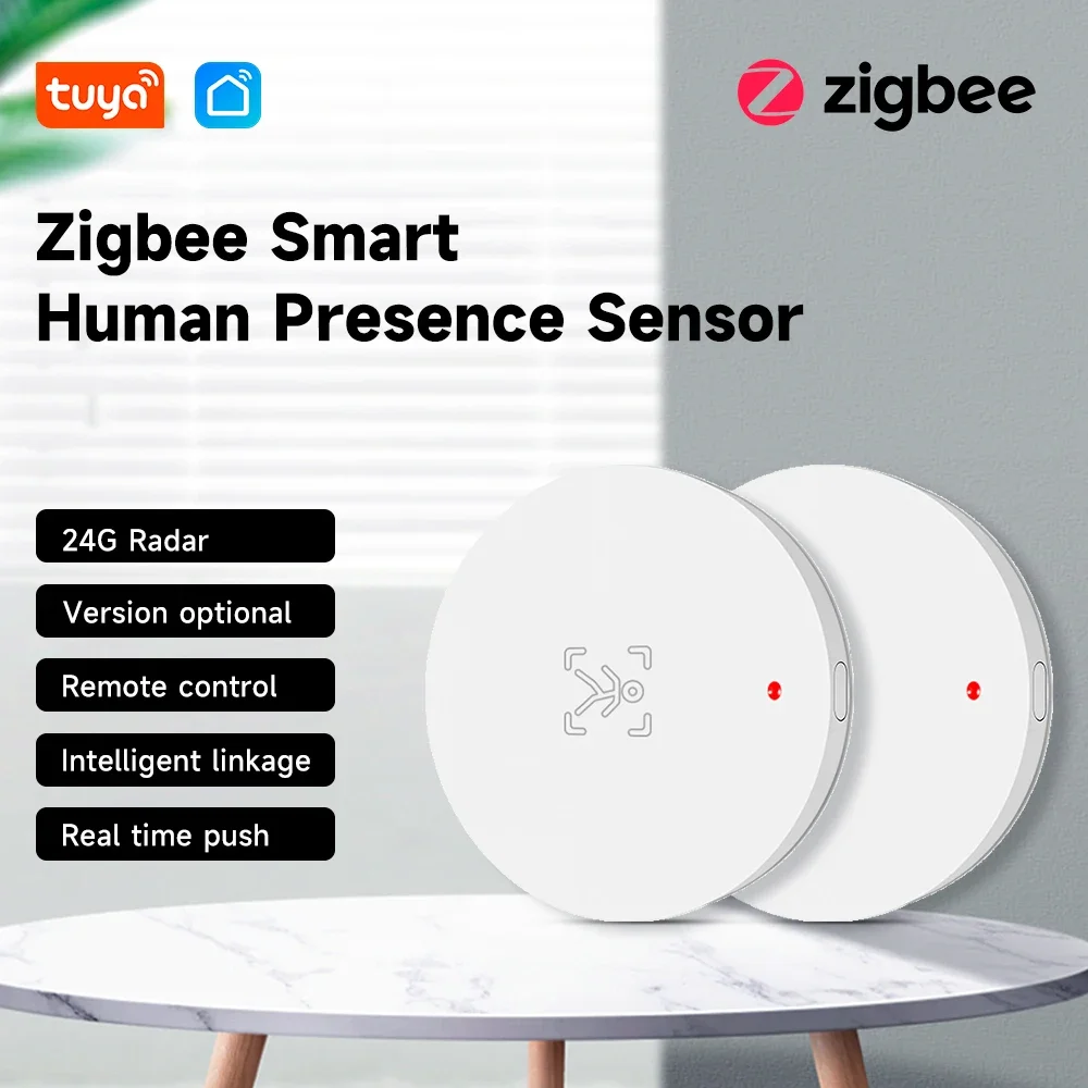 Tuya Smart Life ZigBee ملليمتر موجة 24Ghz الرادار كاشف الوجود البشري كشف مستشعر الحركة 5VDC