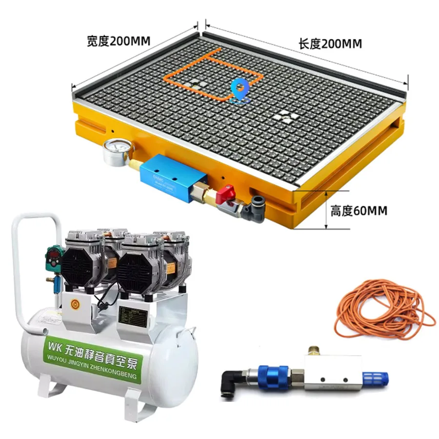 CNC vacuum suction cup PVC stainless steel copper aluminum plate pneumatic suction platform magnetic suction cup industrial