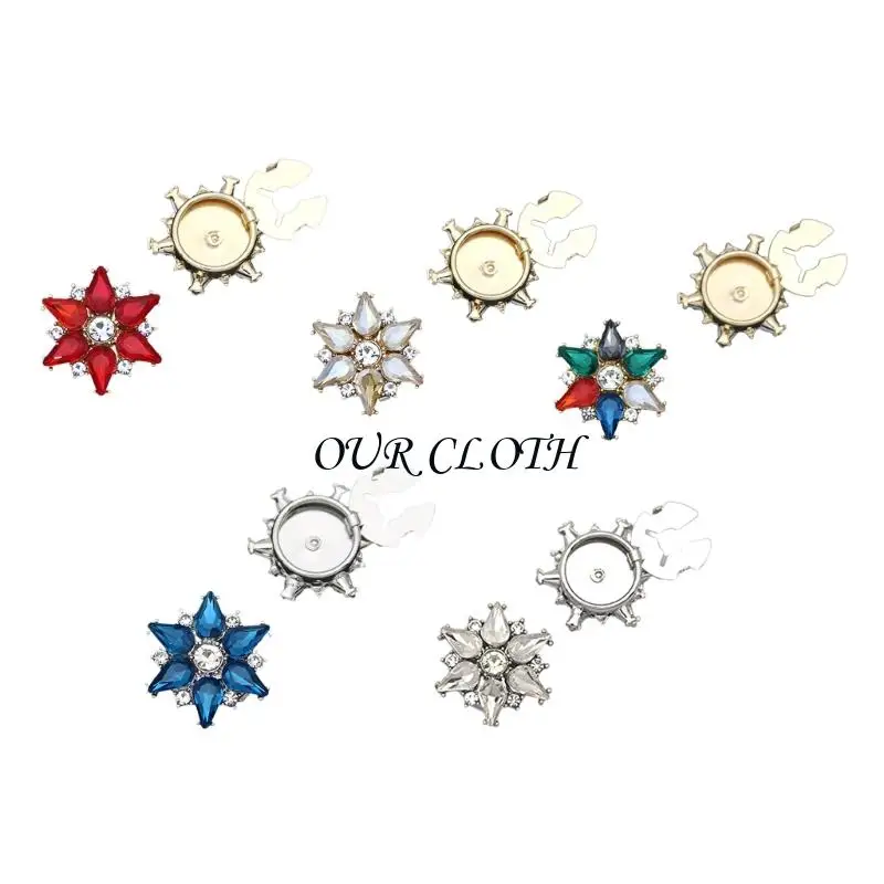 

Sewable Rhinestones Star Patches Fashion Decorative Buttons Alloys Buttons Y1AC