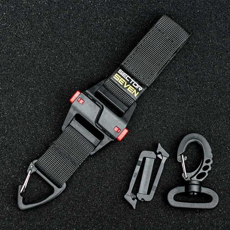 Tactical Magnetic Triangle Belt Hanging Buckle Multi-purpose Quick-release Camping Survival Keychain Single Point Eagle Hook