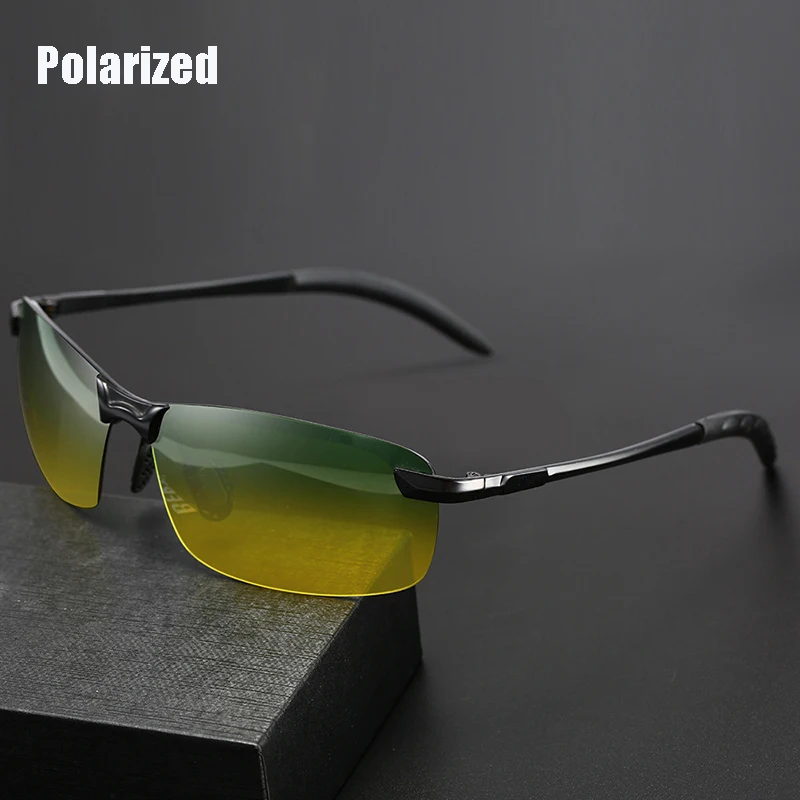 Top Anti-glare Day Night Vision Glasses For Driving Men Polarized Sunglasses Photochromic Driver Goggles Glasses zonnebril heren