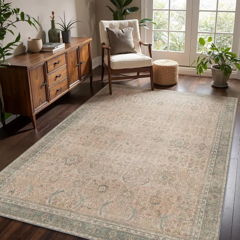 Boho Rug Vintage Hamadan Collection Area Rug Black Oriental Design Easy Care Ideal for Areas Living Room Bedroom Home Decoration