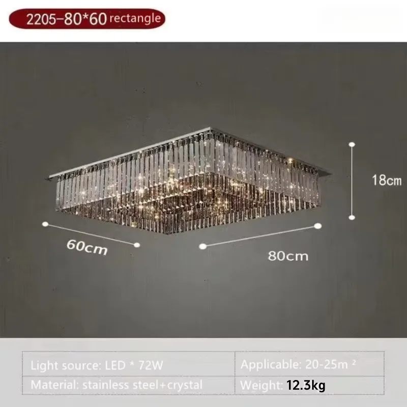 Moderne kristallen LED E14 lampen voor eetkamer, K9 kristallen verlichtingslamp, woonkamer plafondlamp