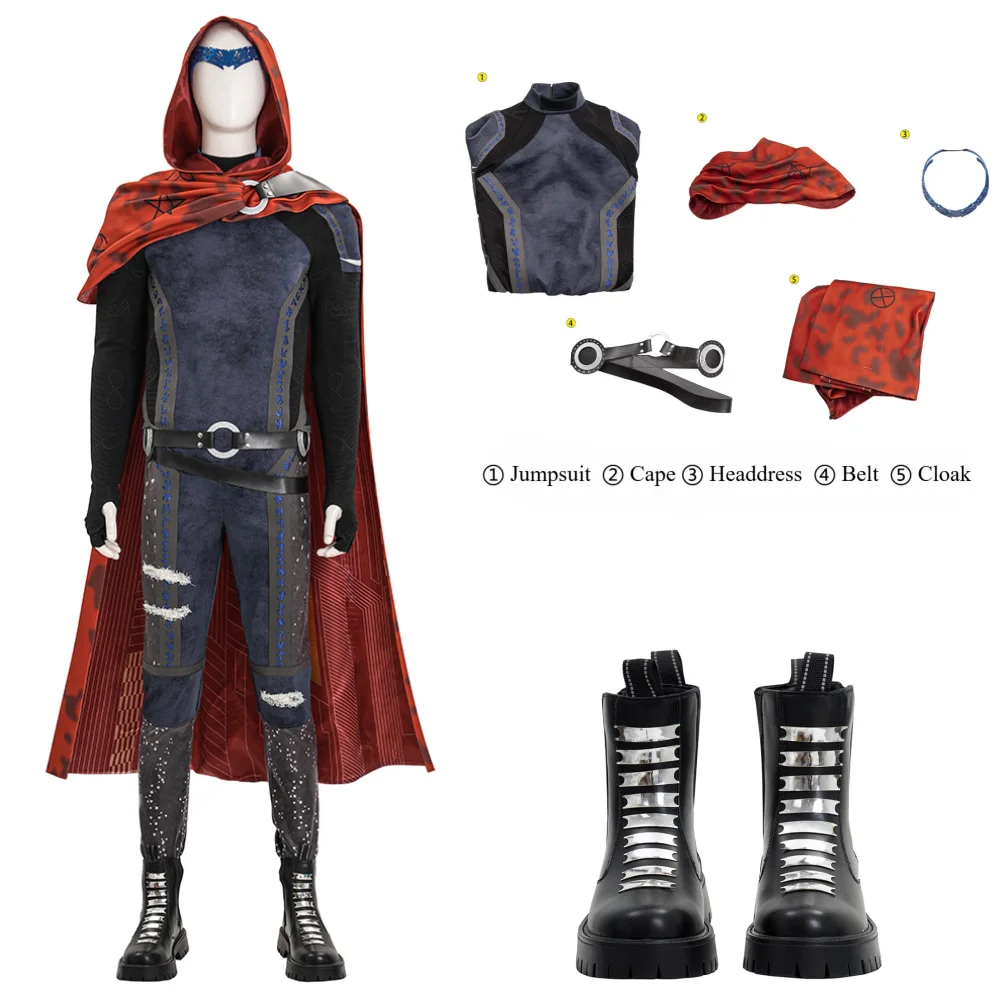 

Agatha Billy Kaplan Cosplay Costume Man All Along William Billy Maximoff Costumes Jumpsuit Cloak Halloween Outfit Custom Made