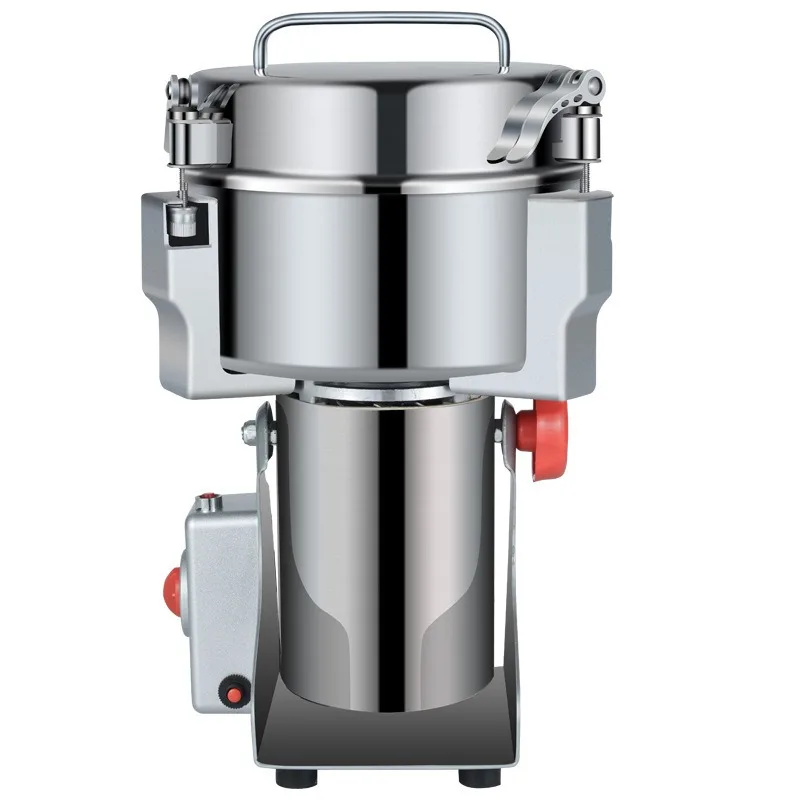 Open the lid and power off the pulverizer, fragrance seasoning machine, whole grains, Chinese herbal medicine mill