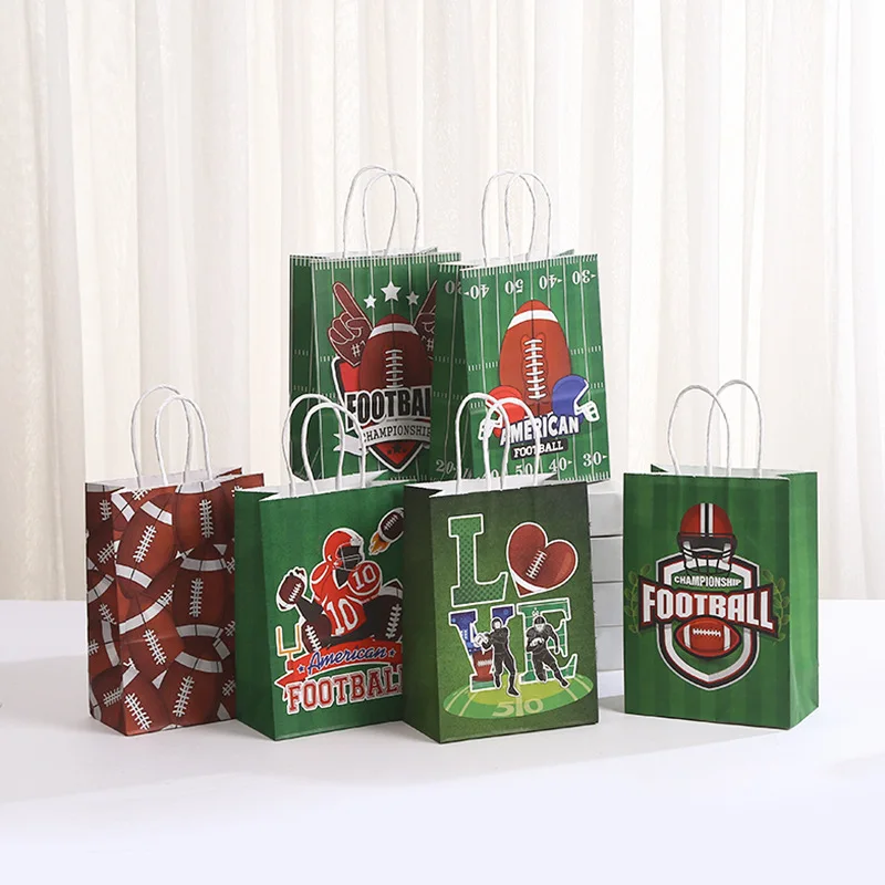 

StoBag, American Football Gift Bags, for Birthday Parties, Super Bowl Celebrations, 12/30pcs