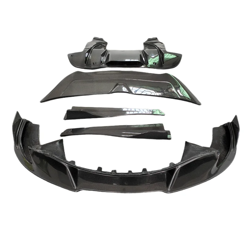 

Used for Mclaren 720S V Style Carbon Fiber with Front Bumper Lip Side Skirts Rear Bumper Diffuser Intake Baffle Body Kit