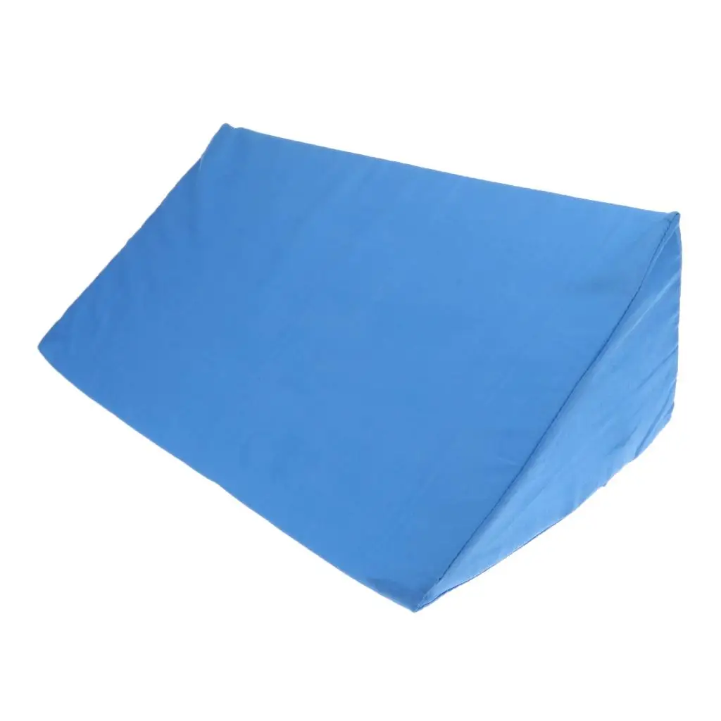 Body Positioning Wedge Cushion R Shape Sponge Back Support Pillow for Bedridden Acid Reflux Comfort