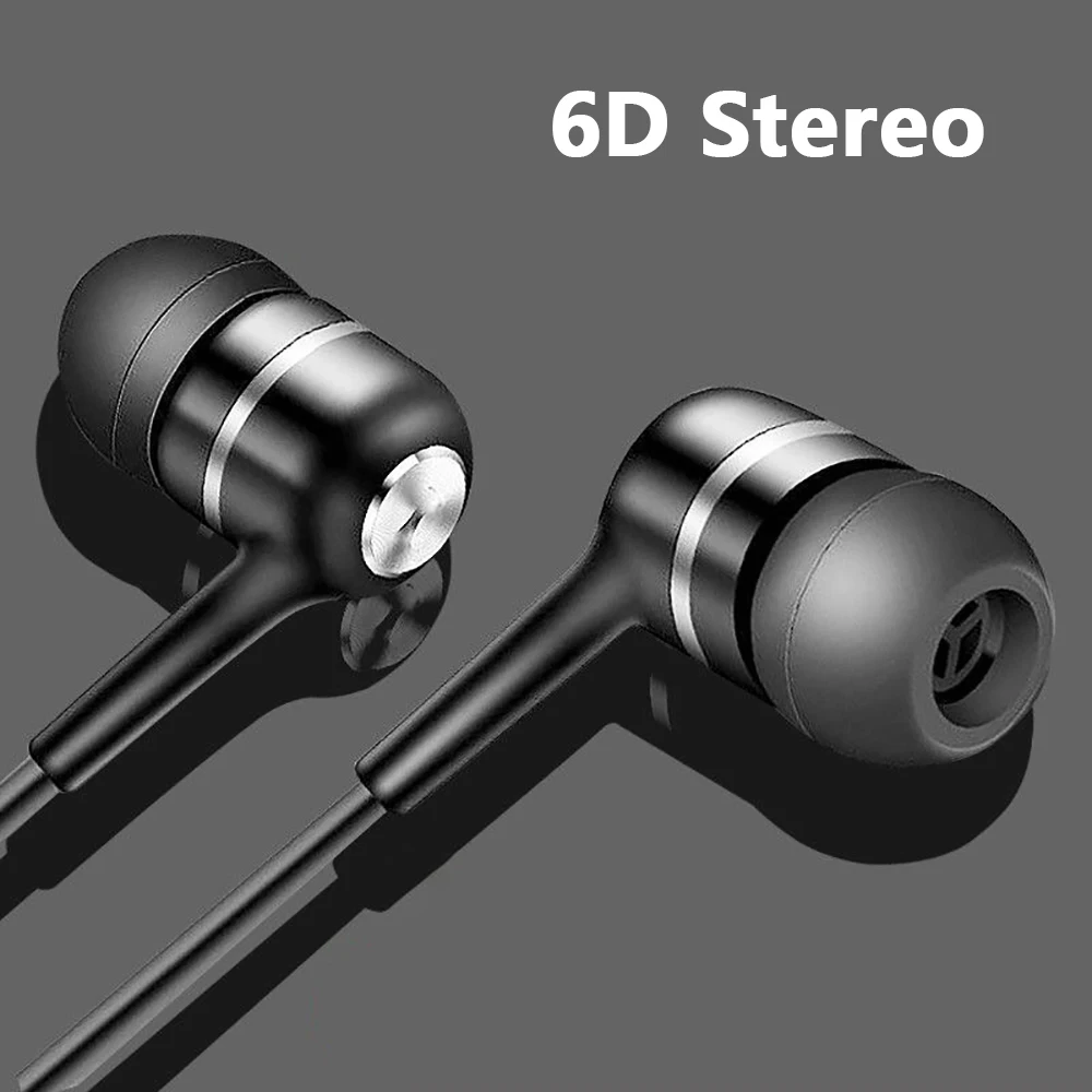 Wired Headphones 3.5mm Sport Earbuds with Bass Phone Earphones Stereo Headset with Mic volume control Music Earphones for Huawei