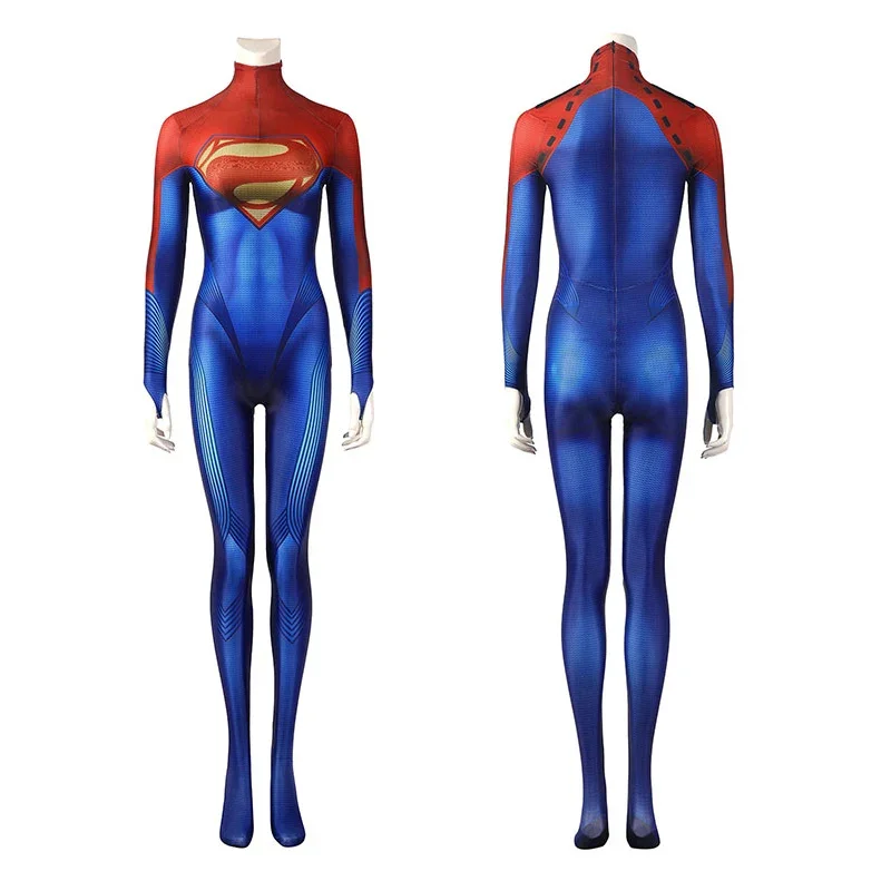 Kostum cosplay anak perempuan, kostum cosplay anak perempuan motif 3D, setelan Zentai anak-anak dewasa untuk pesta Halloween, kostum cosplay anak perempuan