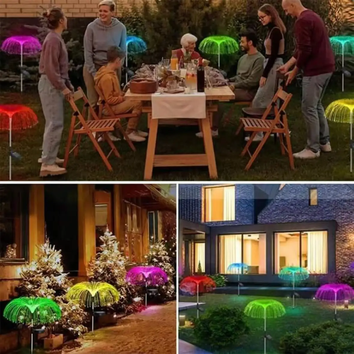 

LED Solar Jellyfish Light, Perfect For Yard, Garden, Wedding Decoration Solar Powered, Various Colors, Perfect For Holiday Gifts