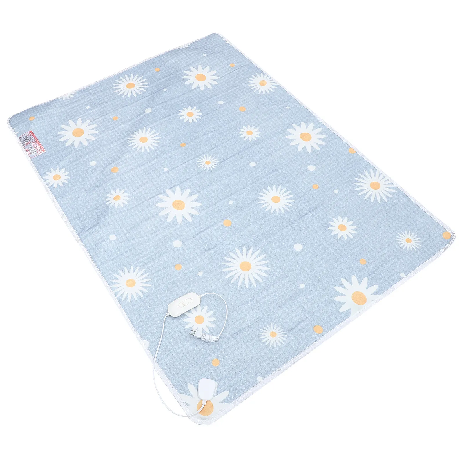 

Dual Control Electric Heating Blanket 145x110 Cm Floral Print Double Thermal Mattress Lightweight Warm Sheet for Home Camping