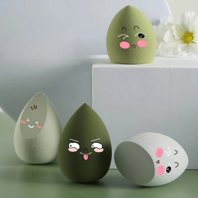 4pc/8pc beleza ovo hidrofílico não-látex gota de água fundação corretivo destaque liquidificador compõem acessórios de ferramenta de beleza