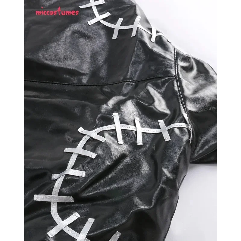 CyMICCOSTUMES Conjunto completo de disfraz de Dabi para hombre, chaqueta, camisa, pantalones, cinturón, disfraces de Halloween