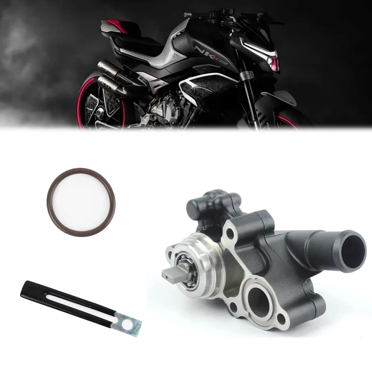 Fit For CFMOTO 450/NK/SR/SRS 450SR 450SRS 450NK CF400-6-9  Motorcycle water pump assembly O-ring clamp combination