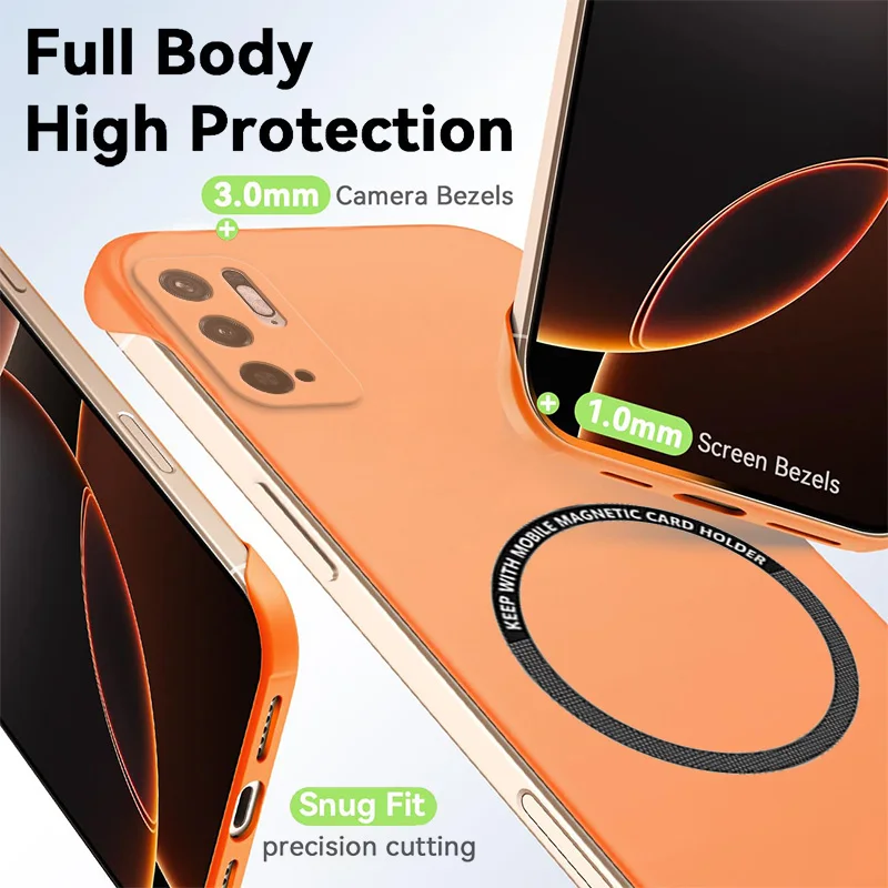 المغناطيسي سليم ل Redmi ملاحظة 10 10T 11 برو SE 5G نوت 10 فرملس الحالات الهاتف ماتي المضادة للخدش الصلب غطاء الكمبيوتر للصدمات درع