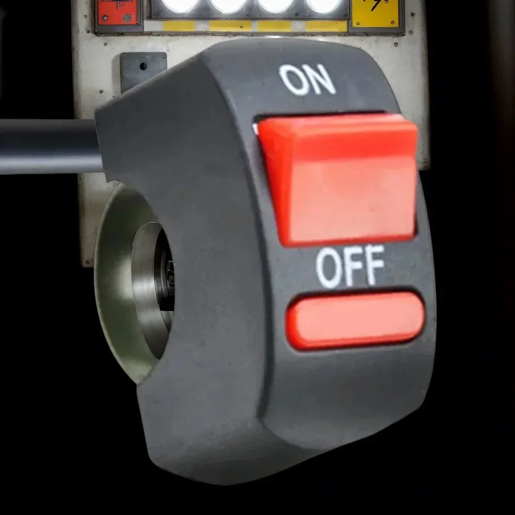 

Universal Motorcycle Handlebar Flameout Switch - ON/OFF Power Button DC12V/10A (Black ATV/Bike)