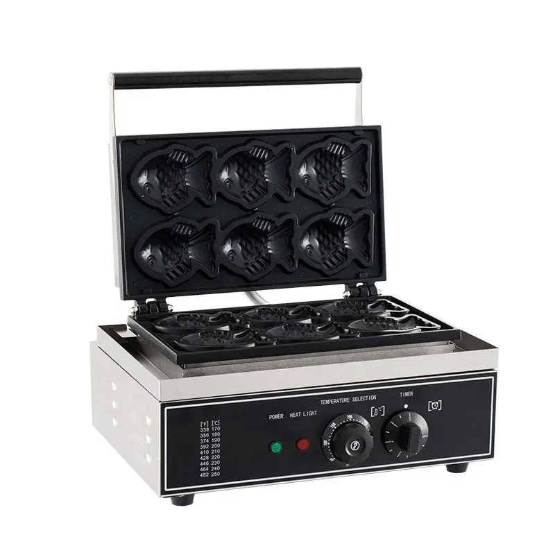 Picture 5: Commercial electric snapper burner, ice cream large opening three-hole ice cream fish machine snack machine small